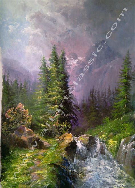 Mountain Landscape, Apr 2013 Original Oil Painting