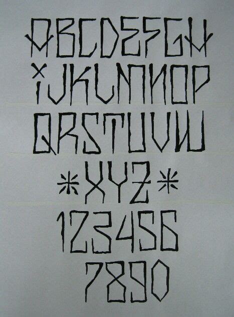 Gangsta letters | Graffiti lettering, Tattoo lettering styles, Tattoo lettering fonts