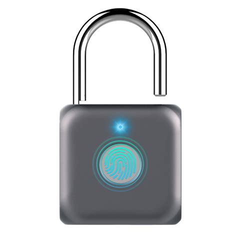 Smart Keyless Fingerprint Padlock Intelligent Electronic Non-password Finger Touch Lock ...