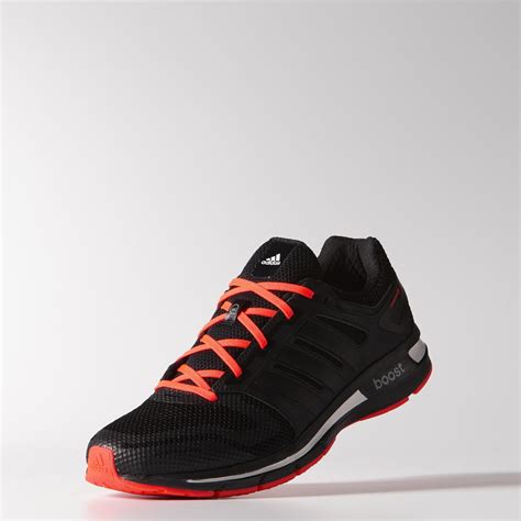 Adidas Mens Revenergy Mesh Running Shoes - Black/Solar Red - Tennisnuts.com