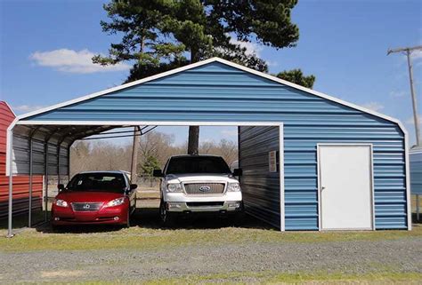 Combos: Double Wide Carport w/ Side Storage - Jamar Carports & Portable ...