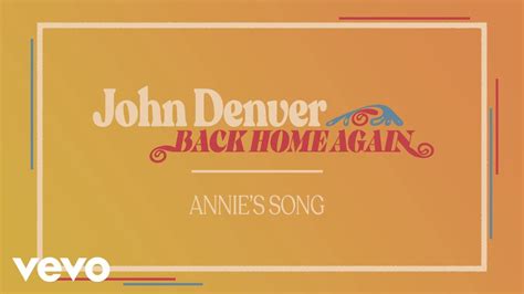 John Denver - Annie's Song - YouTube