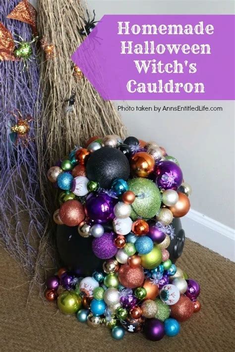 Homemade Halloween Witch’s Cauldron | Halloween witch cauldron ...