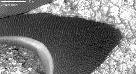 Mars Reconnaissance Orbiter detects changes in Martian sand dunes - The ...