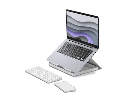 Logitech Casa - a laptop stand with a wireless keyboard and trackpad ...