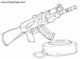The Best Free Gun coloring Page Images Download From 274  sketch template