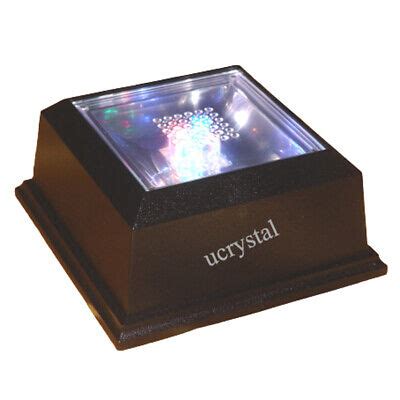 4 LED light base for 3D photo crystal engraved glass art lighted display stand | eBay