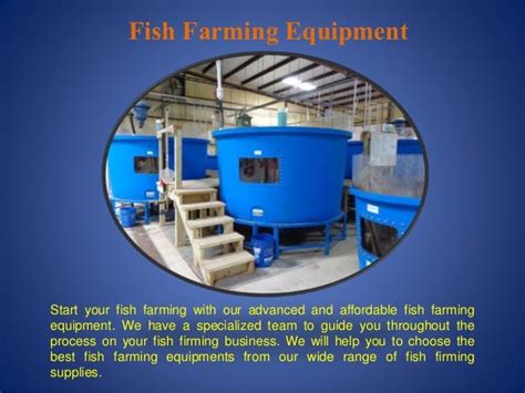 Fish farming equipment