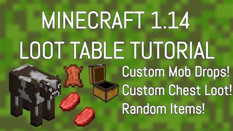 Loot Table Tutorial Minecraft 1.16 ️ || CUSTOM Mob Drops and Chest Loot - YouTube