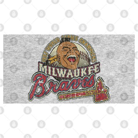 Milwaukee Braves World Champions 1957 - Baseball - T-Shirt | TeePublic