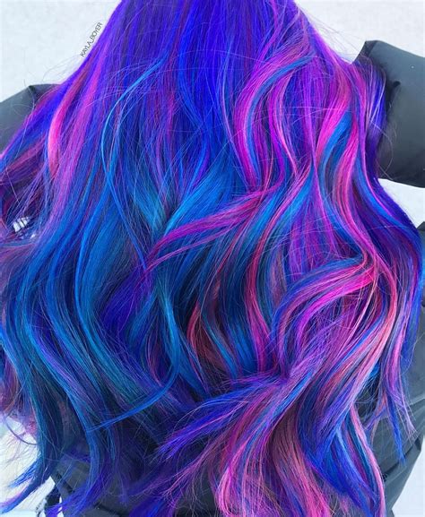 When your client asks for 🌌GALAXY HAIR🌌 ya give it to her 💕🌟💫 using all ...