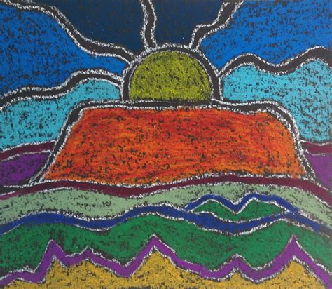 MaryMaking: Uluru Landscape Aboriginal Inspired Art