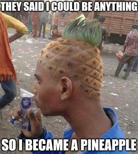 Pineapple Head - Imgflip