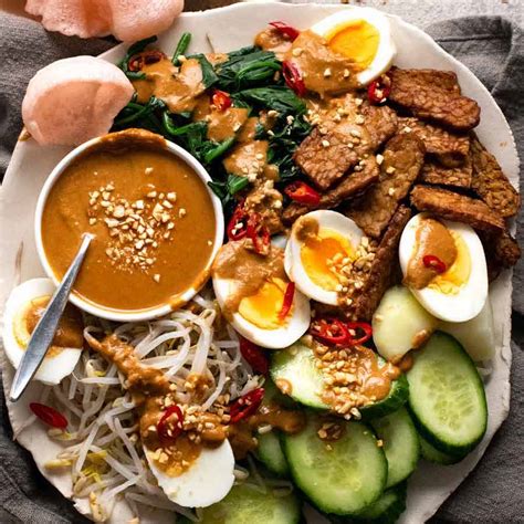 Gado Gado (Indonesian salad with peanut sauce) | RecipeTin Eats