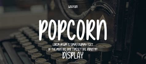 Popcorn Font Download | Free Font.Download