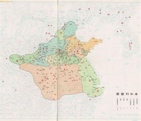 春秋时期地图_历史千年