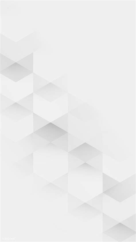 White and gray geometric pattern background mobile phone wallpaper vector | premium ...