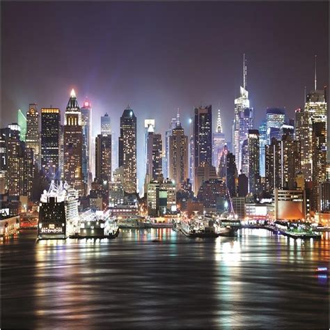 New York at Night Wallpaper - WallpaperSafari