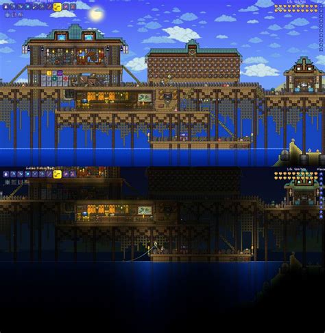 Terraria Ocean Biome Boardwalk - Imgur | Здания, Дом