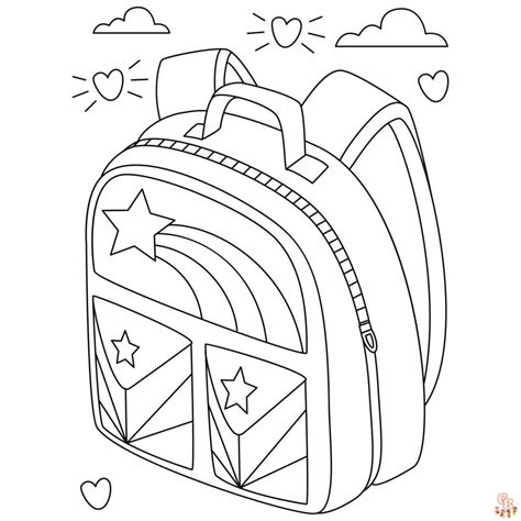 Coloring Pages Backpack