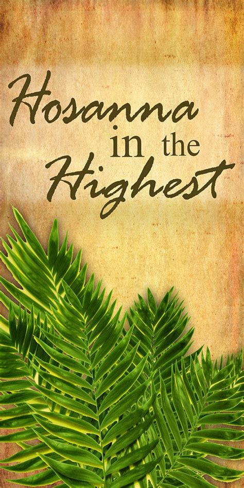 Hosanna in the Highest / Yard Banner by DailyInspirations4U | Hosanna ...