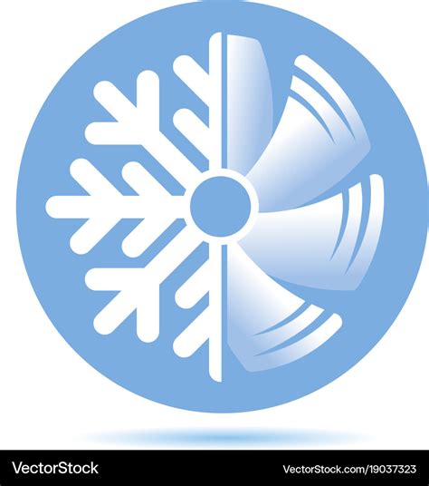 Air conditioner icon flat design Royalty Free Vector Image