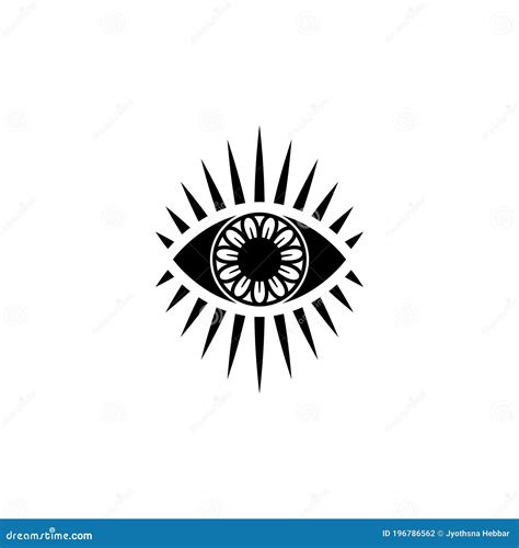 Eye Tattoo Style Design, Vision Icon, Simple and Minimal Eye Art, Vector Stock Vector ...