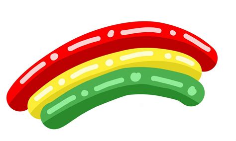 Rainbow isolated white background. Flat design. 3d illustration design 23793902 Vector Art at ...