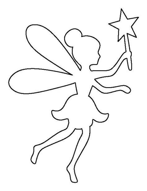 fairy outline - Clip Art Library