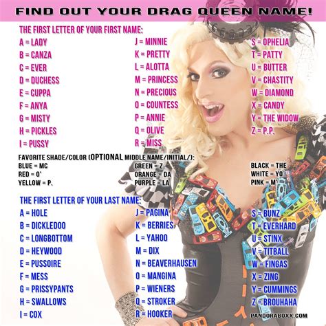 Find Out Your Drag Queen Name : rupaulsdragrace