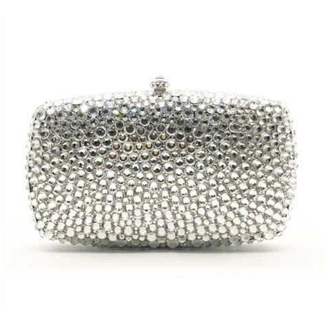 Pure Silver Crystal Handbags and Purses for Weddings