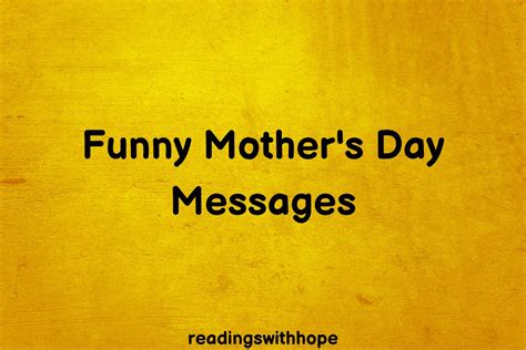 100 Funny Mother's Day Messages