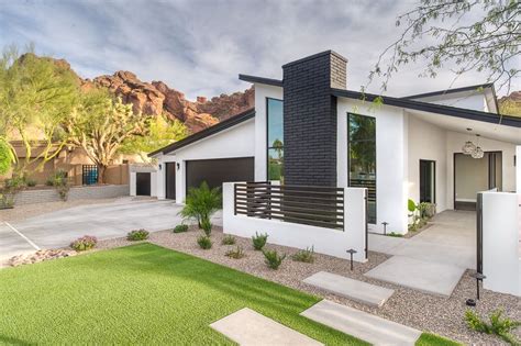 Black and white modern exterior #modern #modernarchitecture #customhome… | Mid century modern ...