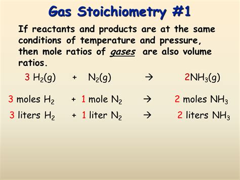 Stoichiometry, Gas Stoichiometry - Presentation Chemistry