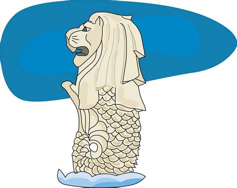 Merlion Singapore Clipart - Free Clipart | Merlion singapore, Singapore ...