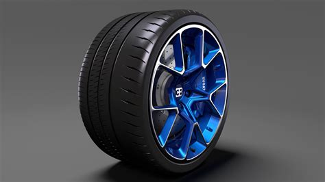 Bugatti Chiron wheel 5 3D | CGTrader