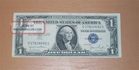 Us $1 Silver Certificate 1935 D Series