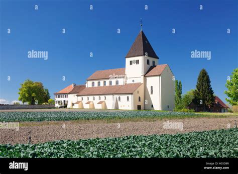 St. Georg church, Oberzell, UNESCO, Reichenau Island, Lake Constance, Baden-Wurttemberg, Germany ...