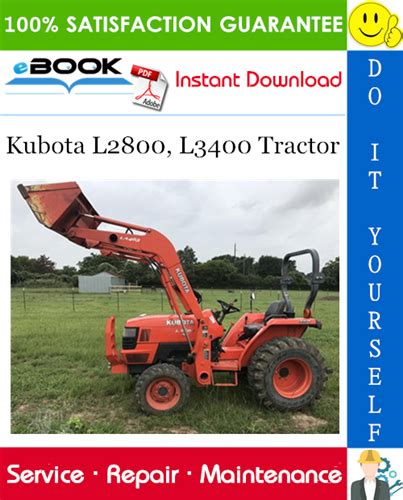 Kubota L2800, L3400 Tractor Service Repair Manual – PDF Download