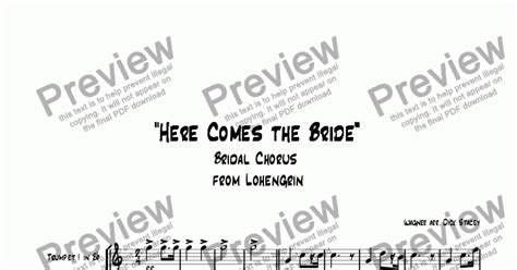 Here Comes the Bride - Download Sheet Music PDF file