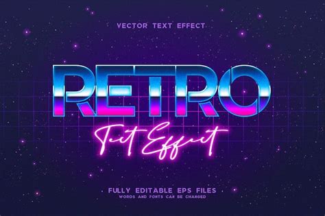 Free Vector | Retro text effect