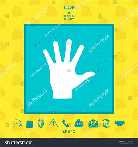 Helping Hand Silhouette Icon Stock Vector (Royalty Free) 751305694 ...