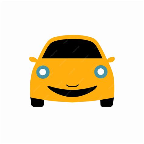 Premium Vector | Vector illustration of car emoji