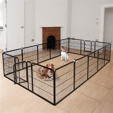 16 Panels/8 Panels VIAGDO Dog Pen RV Dog Fence Playpens for Dogs Heavy Duty Pets Playpen Indoor ...