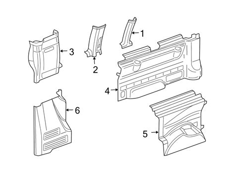 Chevrolet Express 2500 Interior Quarter Panel Trim Panel (Lower) - 25904146 | GM Parts Wholesale ...