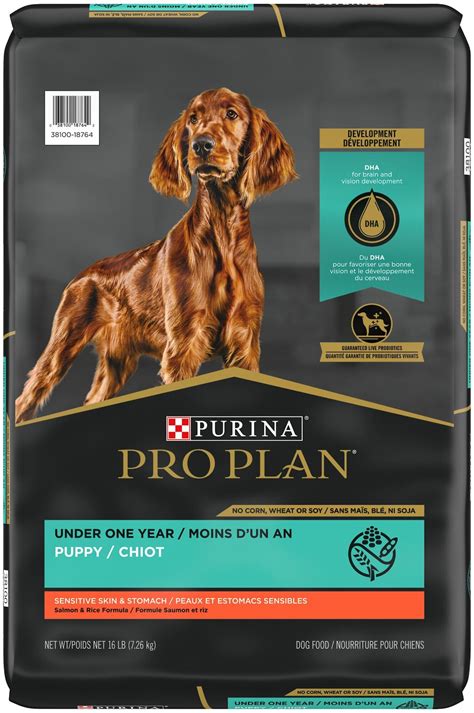 PURINA PRO PLAN Sensitive Skin & Stomach Salmon & Rice Formula Puppy ...