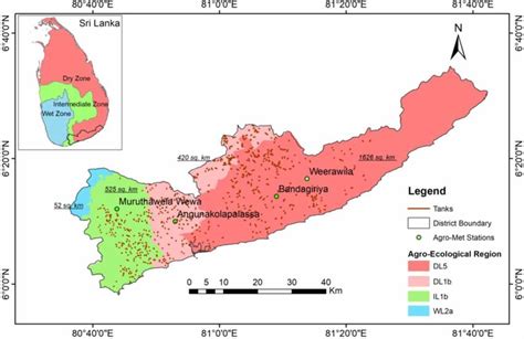 | Map of Hambantota District showing agro-ecological regions and... | Download Scientific Diagram