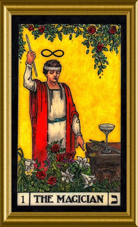 The Magician, card #1. | Tarot cards art, Tarot art, Tarot book