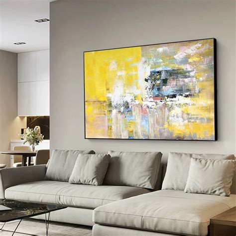 Oversized Wall Art Canvas Large Abstract Painting on - Etsy