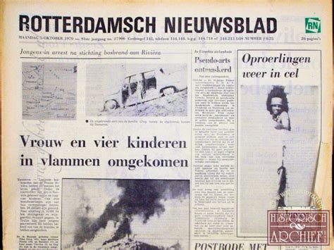 Rotterdams Nieuwsblad beschikbaar uit de periode 1943 - 1981 | Krant van uw Geboortedag